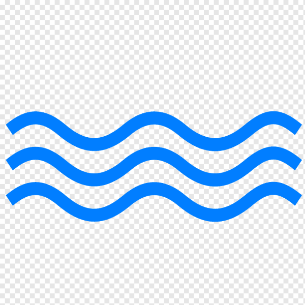 Волнистая линия на прозрачном фоне