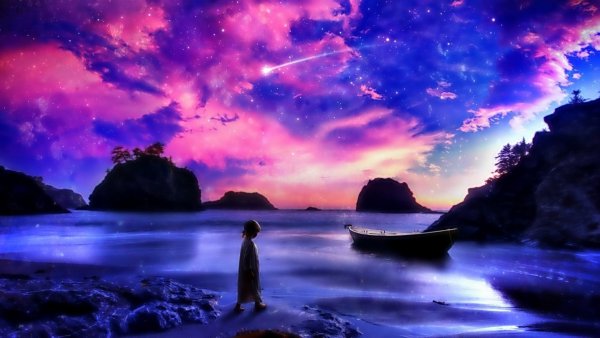 Фэнтези ночь море