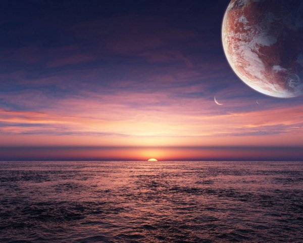 Млечный путь и Полярная звезда