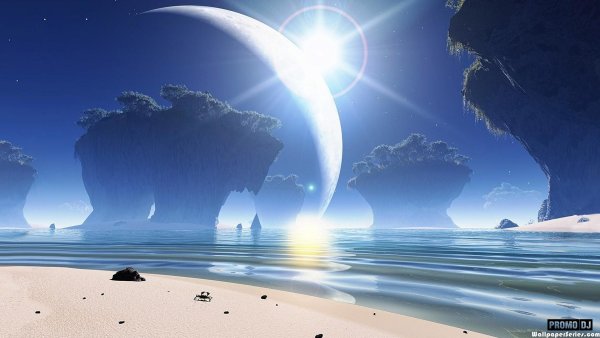 Звездное небо и море