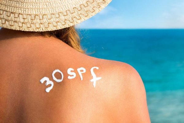 Загар на лице