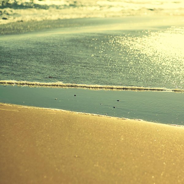 Красивый закат на море