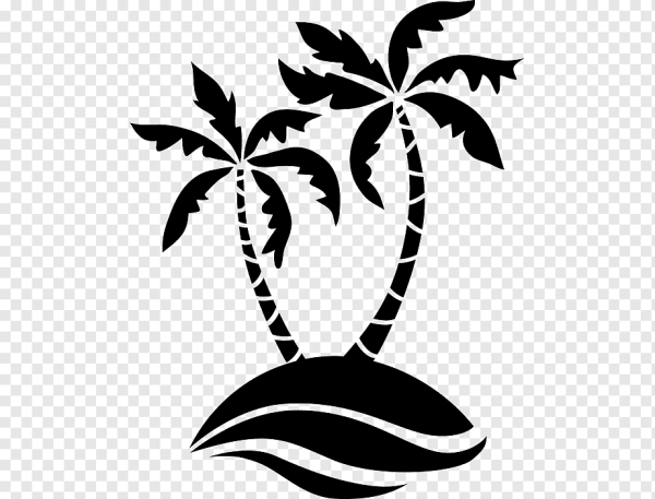 Пальма трафарет