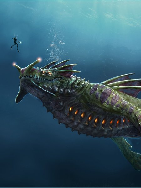 Морской дракон Subnautica