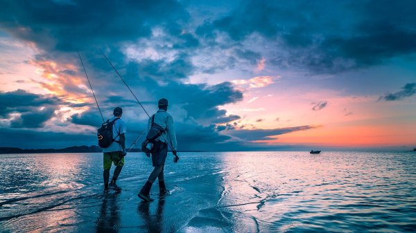 Фон рыбалка