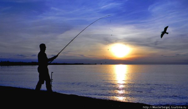 Рыбаки в море