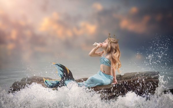 Русалка на волне