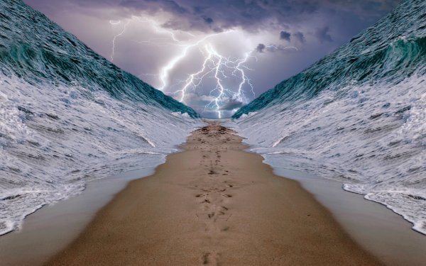 Закат на море