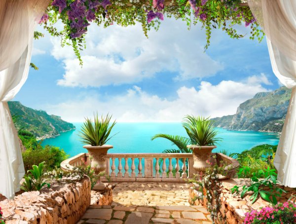 Фреска вид с террасы