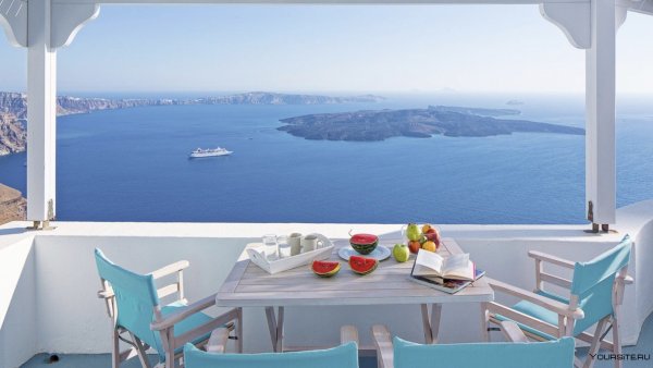 Терраса Греция Санторини