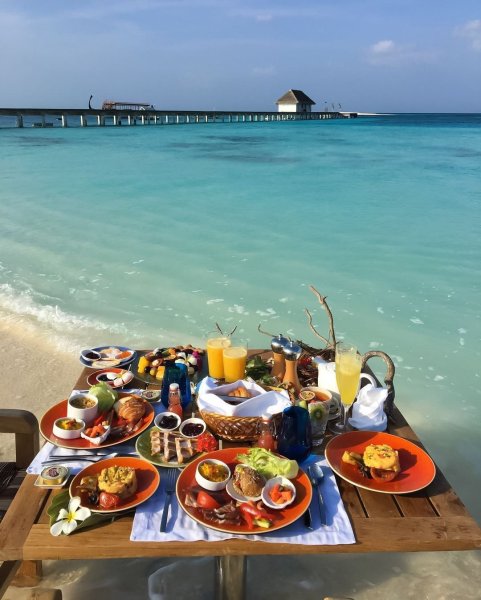 Завтрак на Мальдивах