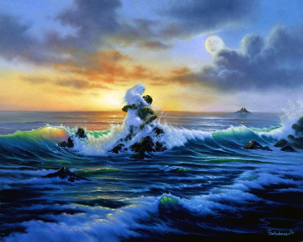 Картины Джима Уоррена море