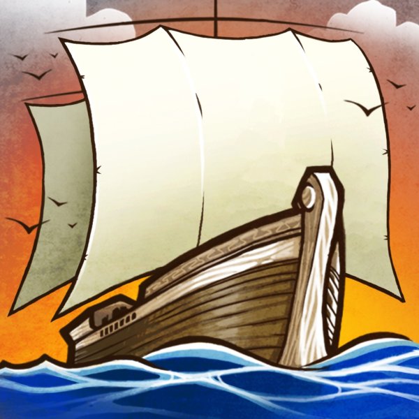 Иллюстрация к стиху Парус Лермонтова