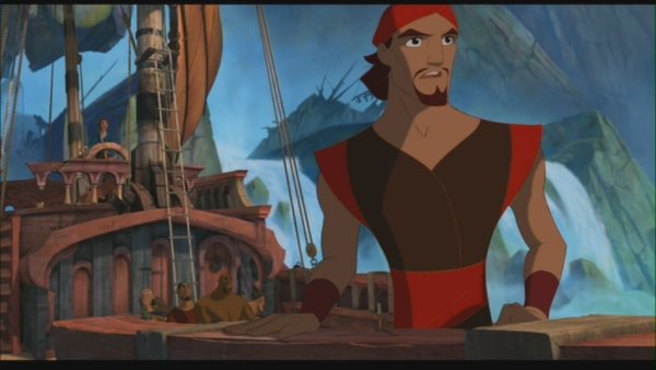 Корабль Синдбада морехода в море