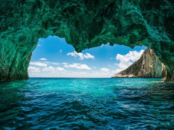 Голубые пещеры Греция остров Закинф