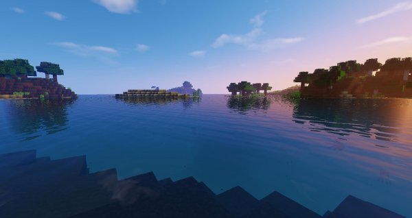 Море майнкрафт с шейдерами