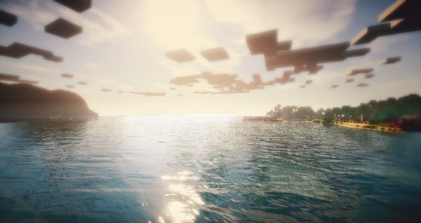 Море майнкрафт с шейдерами