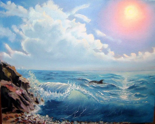 Море гуашью