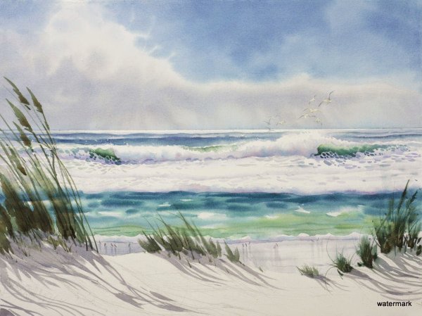 Бланка Альварес море акварели