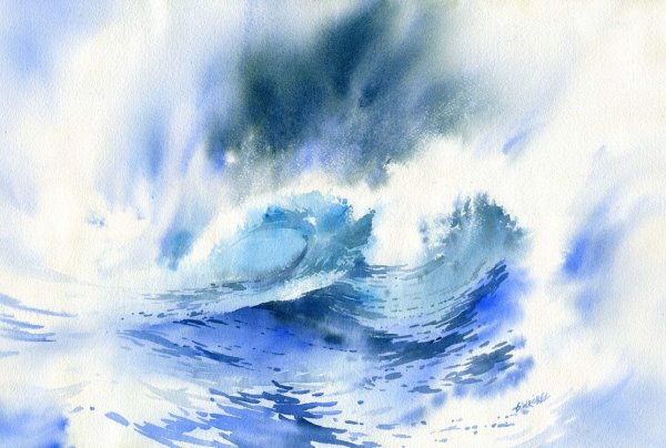Бланка Альварес море акварели