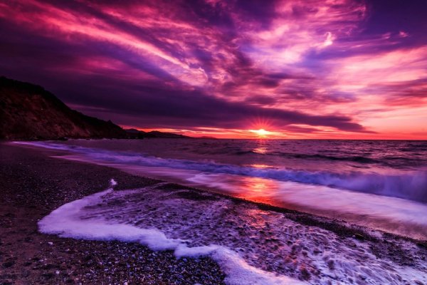 Фиолетовое море