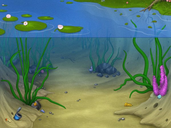 Рисунок пляжа и моря