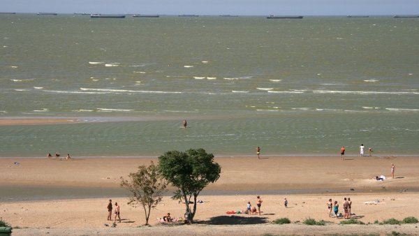 Азовское море Ейск городской пляж