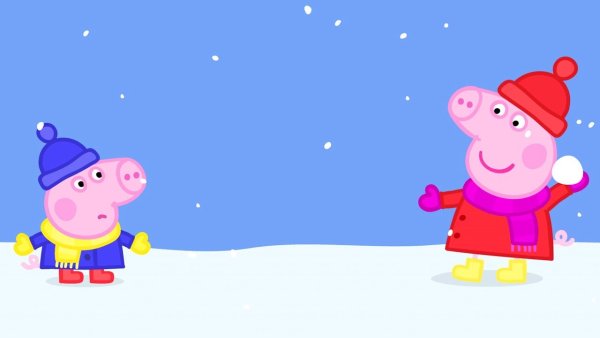Пеппа зимой