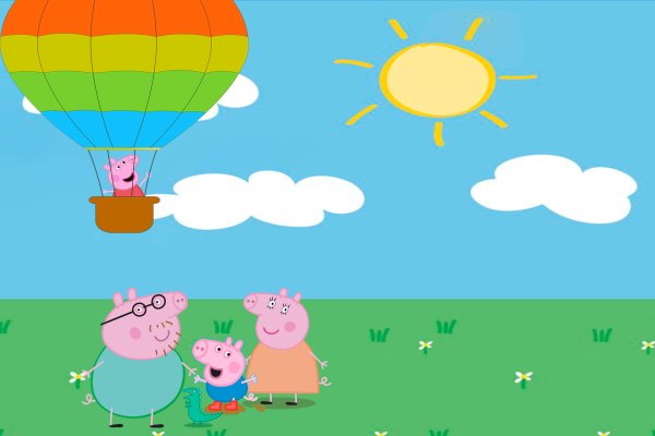 Поляна из свинки Пеппы