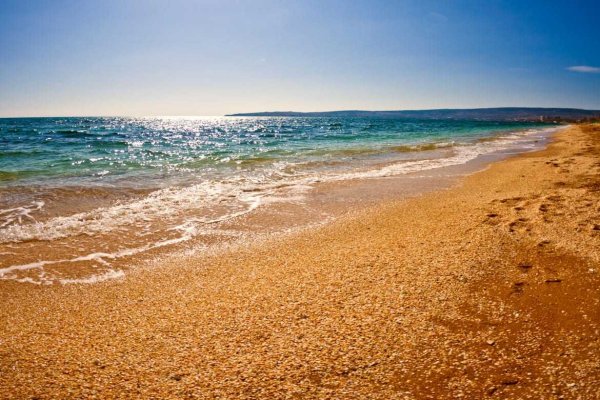 Крым Феодосия пляж золотые Пески