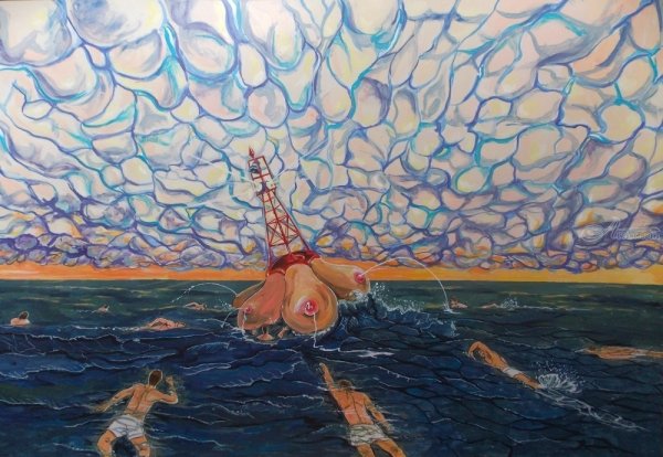 Современное искусство море