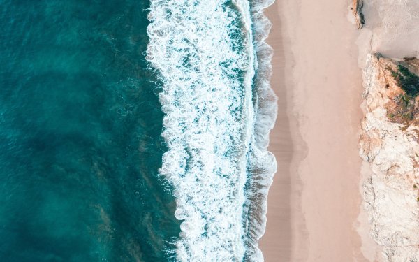 Берег моря вид сверху