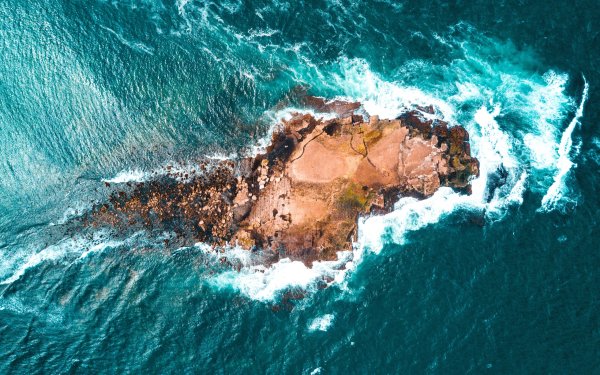 Атлантический океан вид сверху