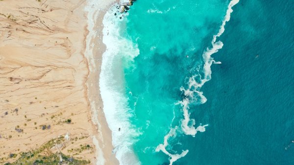 Море пляж сверху