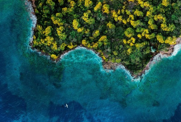 Остров Грин Айленд вид сверху