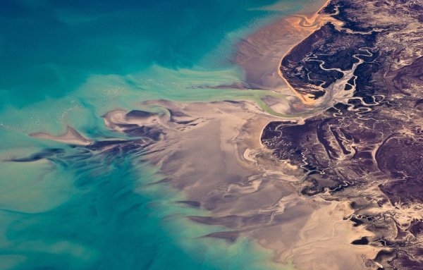 Атлантический океан сверху