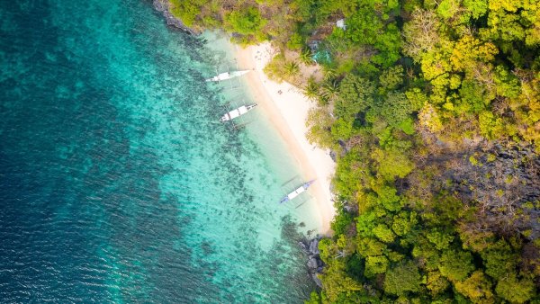 Остров Амелия вид сверху