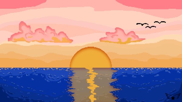 Пейзаж в пейнте