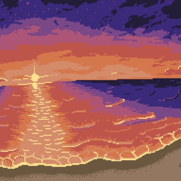 Пиксельный пляж