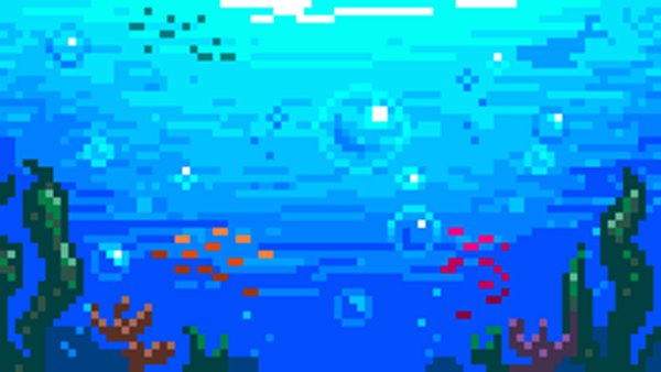 Вода пиксель арт