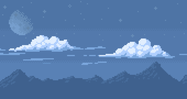 Пиксельные облака