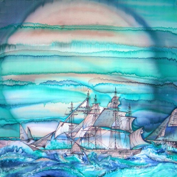 Батик морская тема