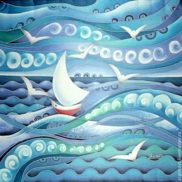 Морской батик