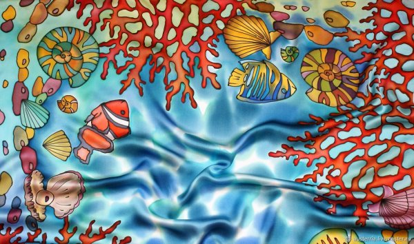 Платки с морской тематикой