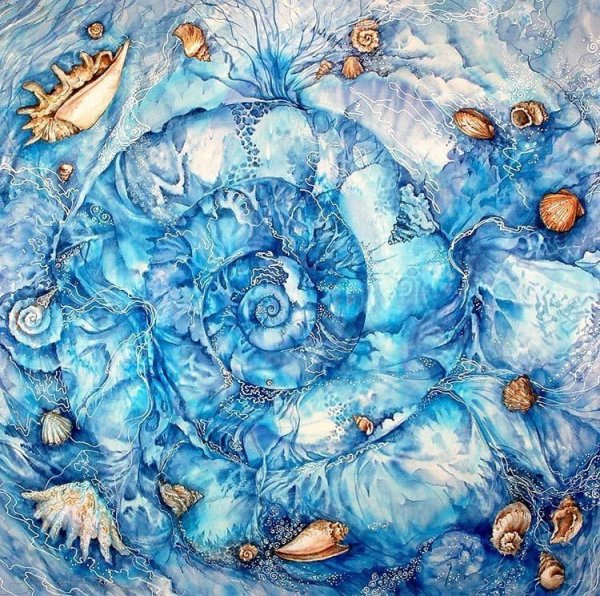 Батик ракушки