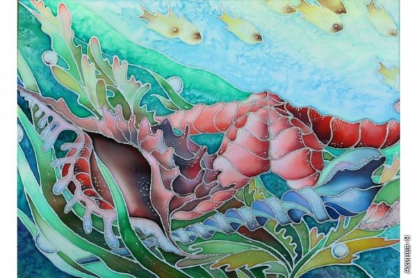 Холодный батик морская фауна