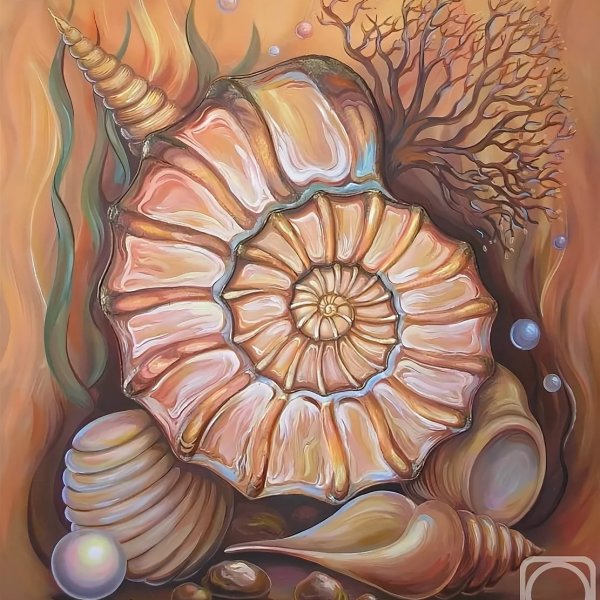 Холодный батик морская Ракушка