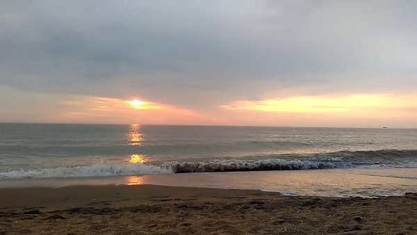 Каспийское море Дербент рассвет