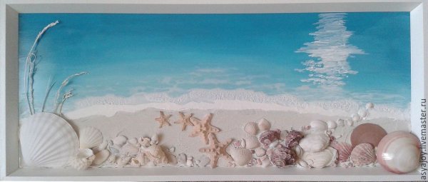 Панно с морскими ракушками