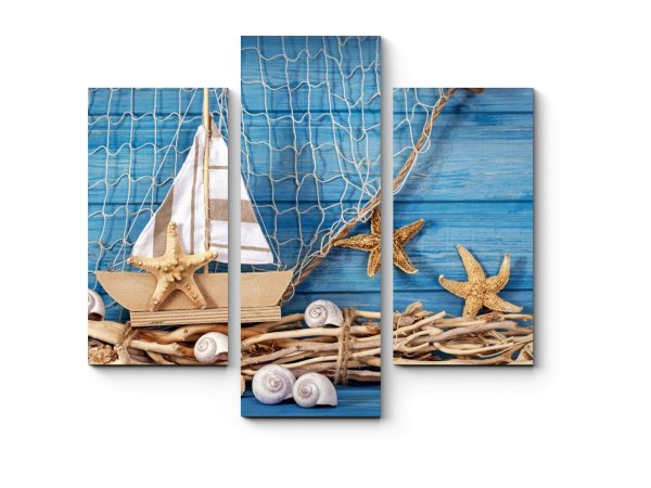 Панно с ракушками на стену